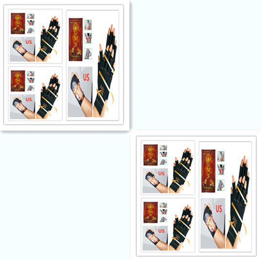 Wrist And Nude Waist Massager With 1 Pack HiddenTreasures Recovery Gloves Sset
