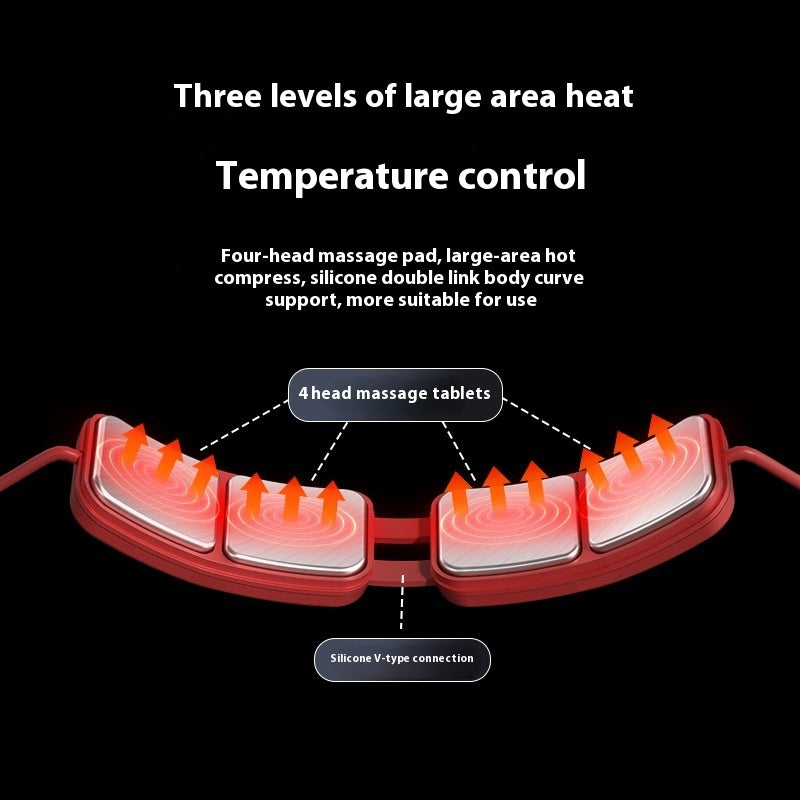 Household Pulse Neck Massager Smart Shoulder And Neck Hot Compress Physiotherapy