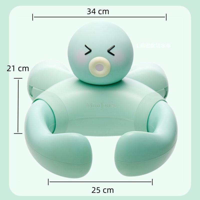 MiniJones Baby Standing Bath Support Wall Mount Adjustable Height Suction Cup Bathtub Shower Holder For Above 9 Months