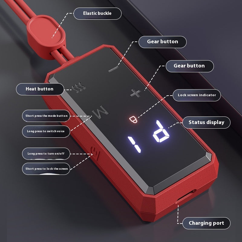 Household Pulse Neck Massager Smart Shoulder And Neck Hot Compress Physiotherapy