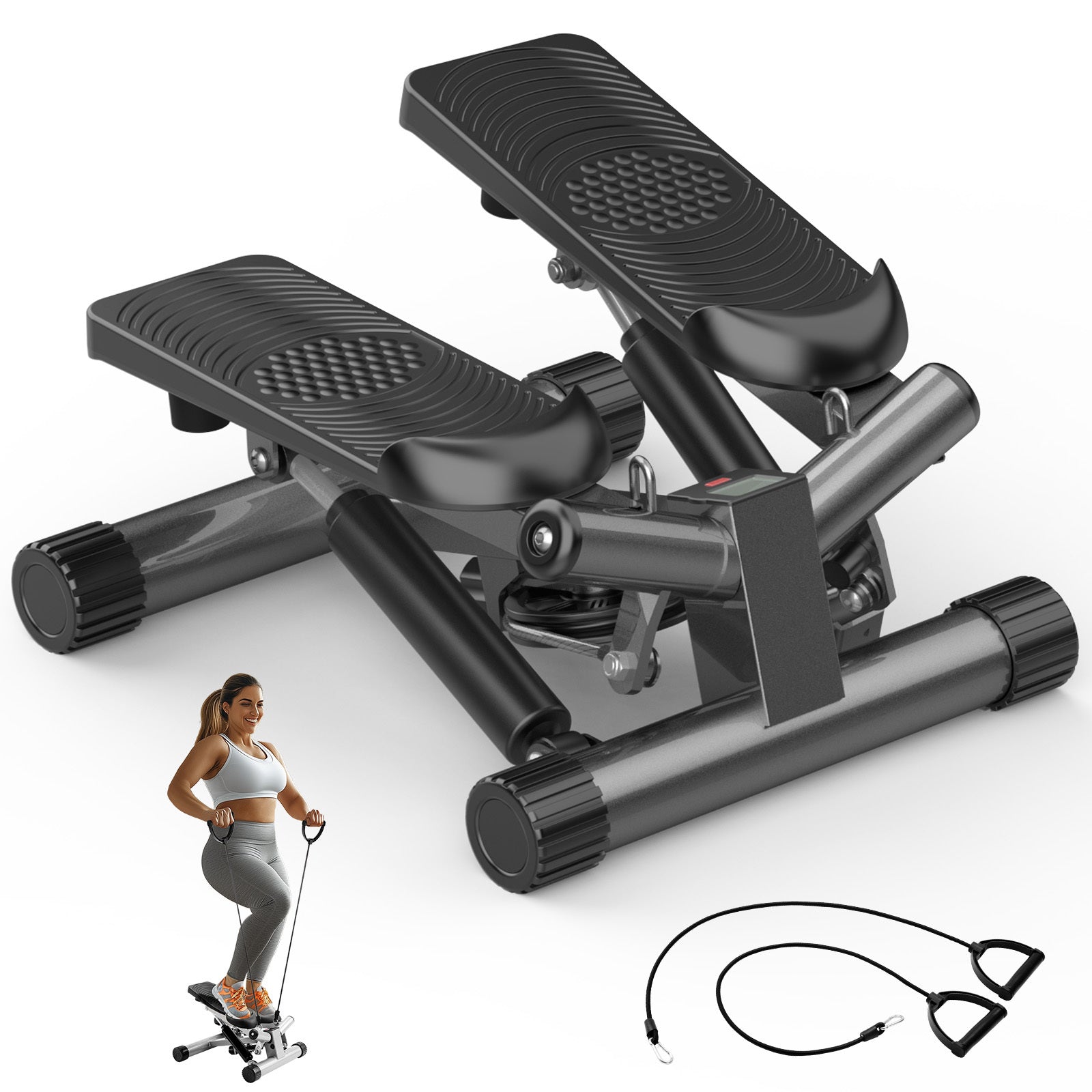 Mini Stepper With Resistance Band
