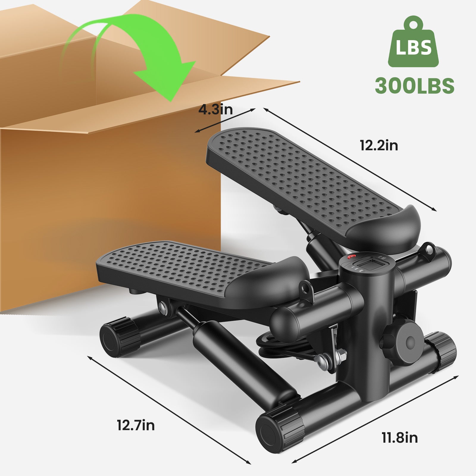 Mini Stepper With Resistance Band